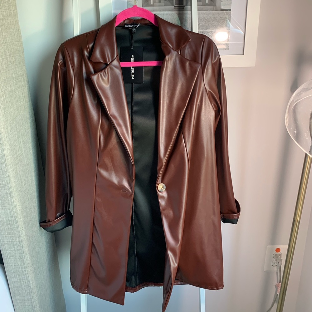 Pretty Little Thing Brown Blazer